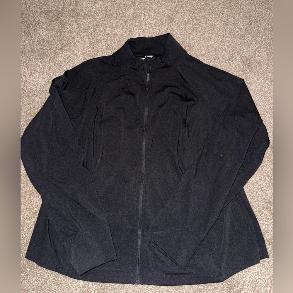 Black Full-Zip Active Jacket
